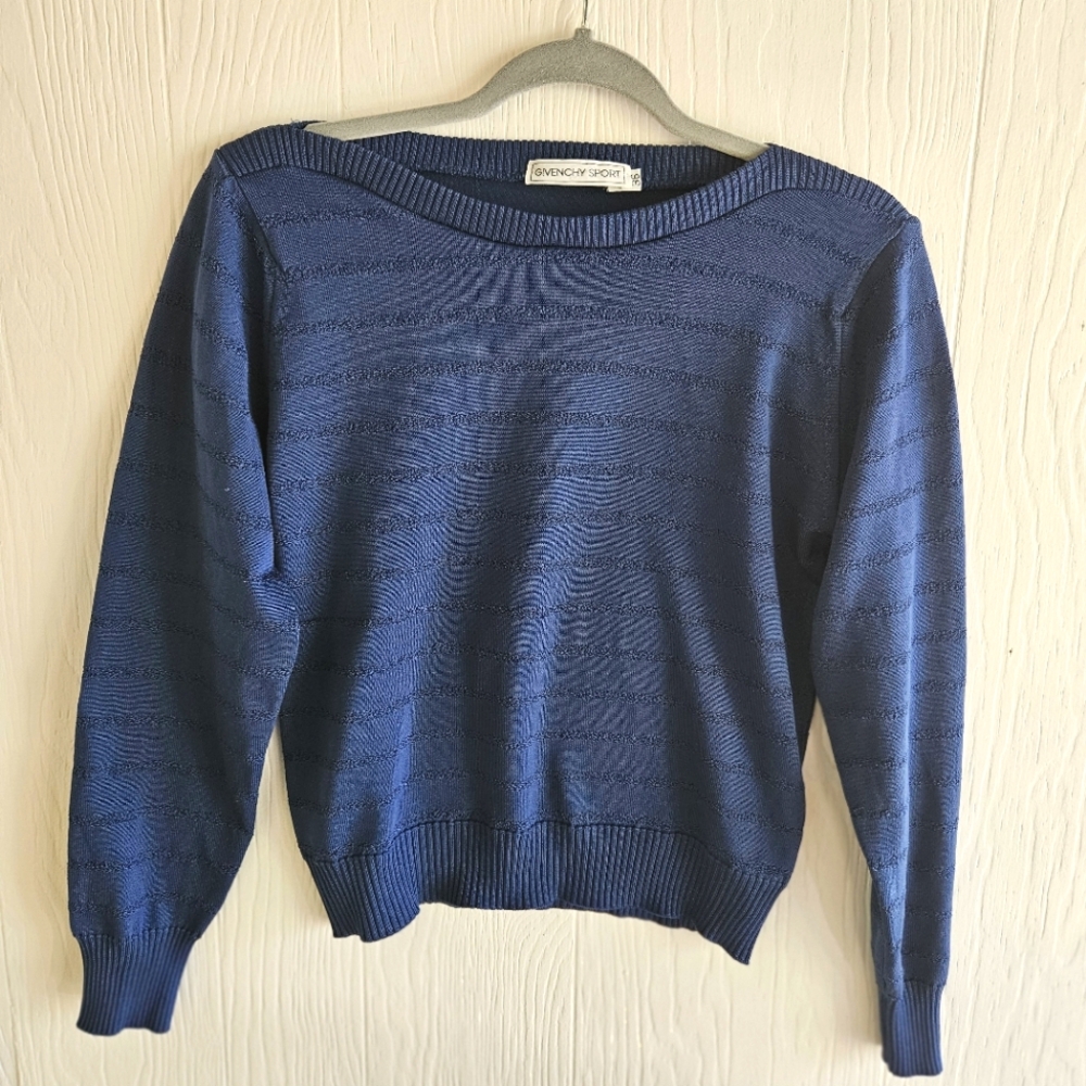 Vintage Givenchy Sport Navy Blue Sweater